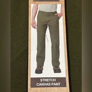 Legendary Outfitters Men’s Stretch Canvas Pants Green 38x34 NEW